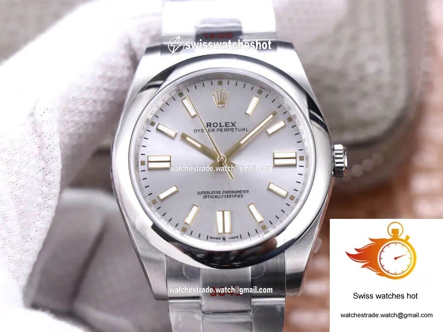 Rolex Oyster Perpetual M124300-0001 41MM EW Factory Silver Dial 1