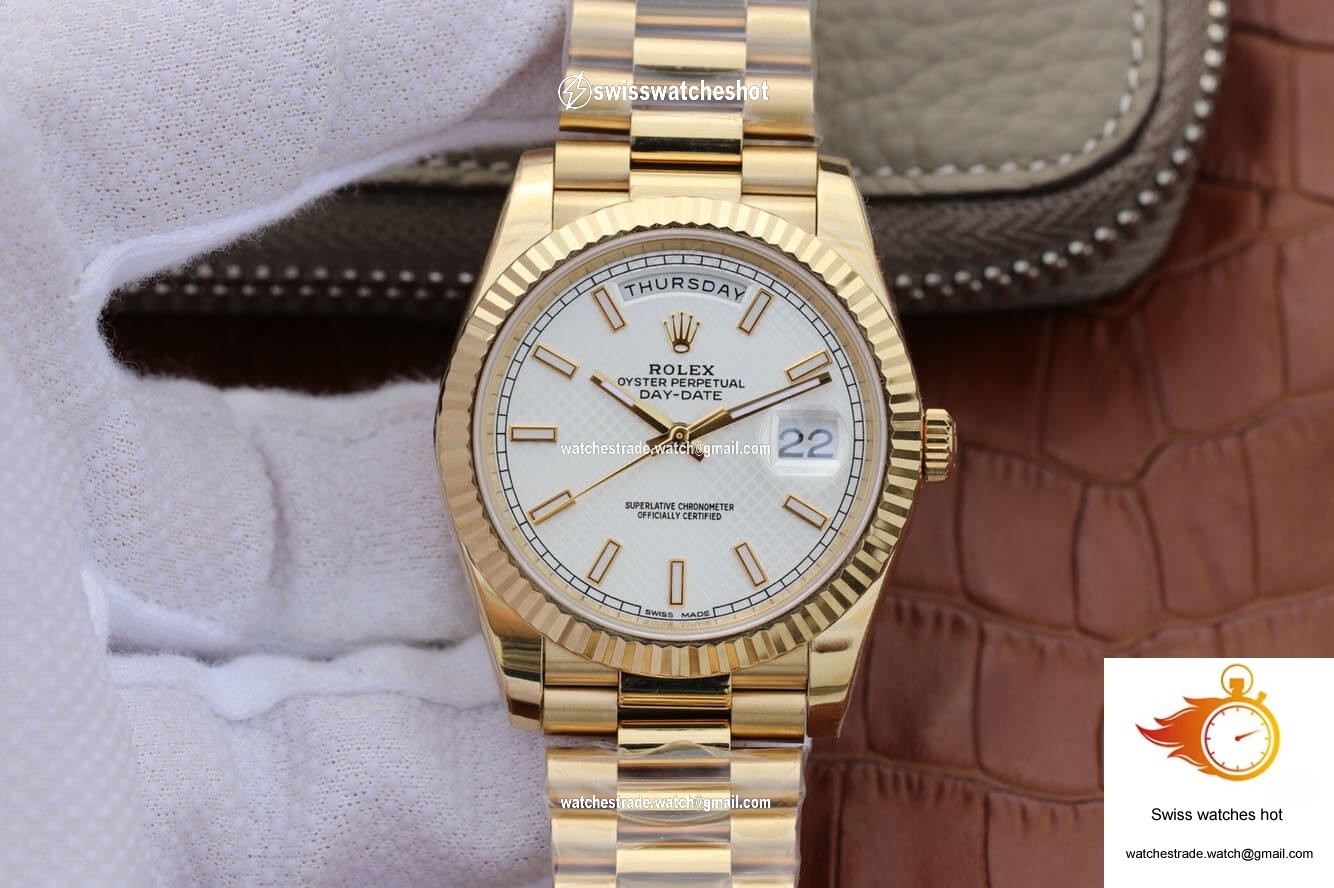 Rolex Day-Date M228238-0008 EW Factory Silver Dial 1