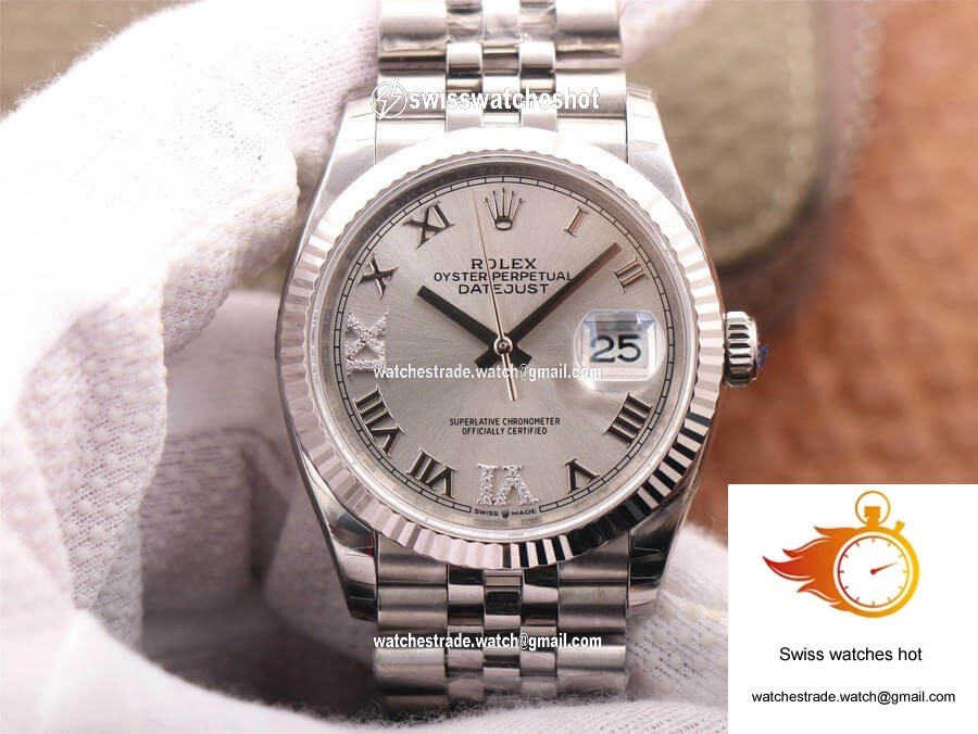 Rolex Datejust M126234-0029 EW Factory Diamond Silver Dial 1