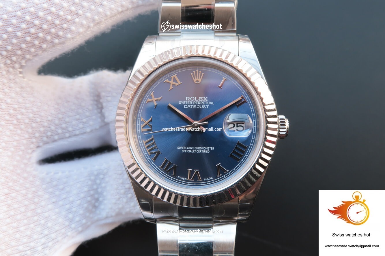 Rolex Datejust 116334 EW Factory Blue Dial 1