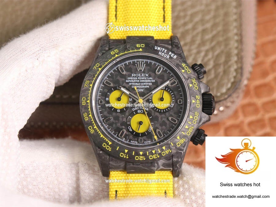 Rolex Daytona Diw Retrofit Version WWF Factory Carbon Fiber Pattern 1