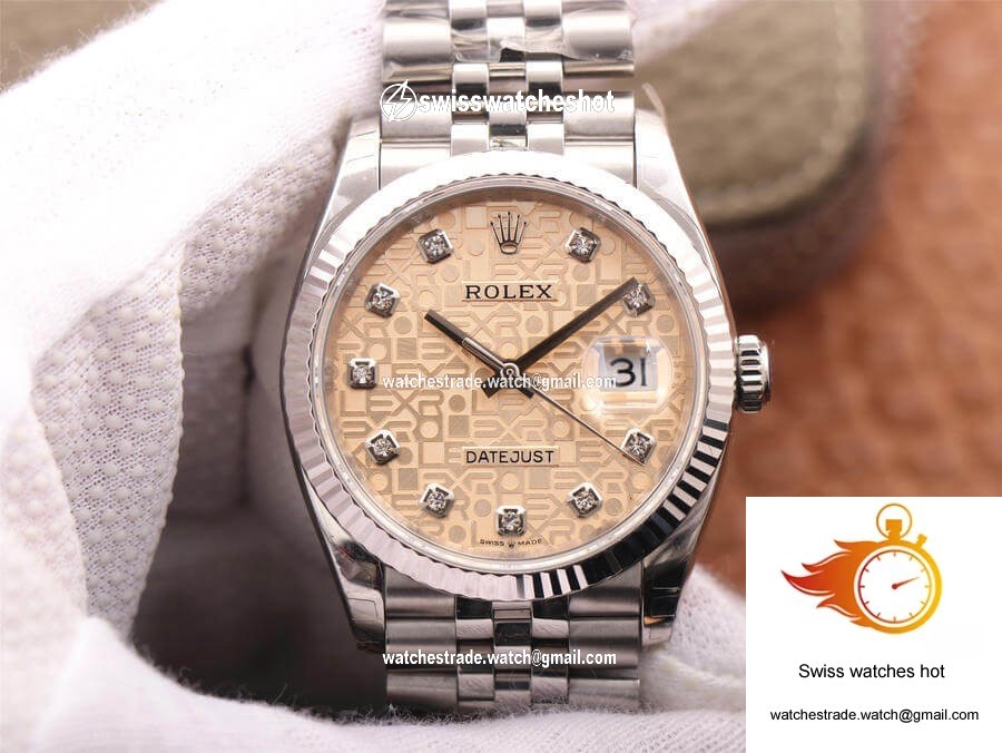 Rolex Datejust M126234-0023 36MM EW Factory Diamond-Studded Dial 1