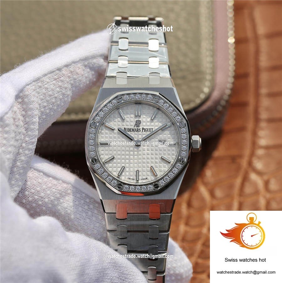 Audemars Piguet Royal Oak 67650 JF Factory Diamond White Dial 1