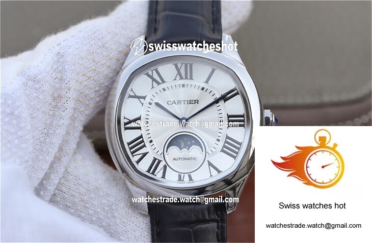 Drive De Cartier Moonphase WSNM0008 Silver Dial 1