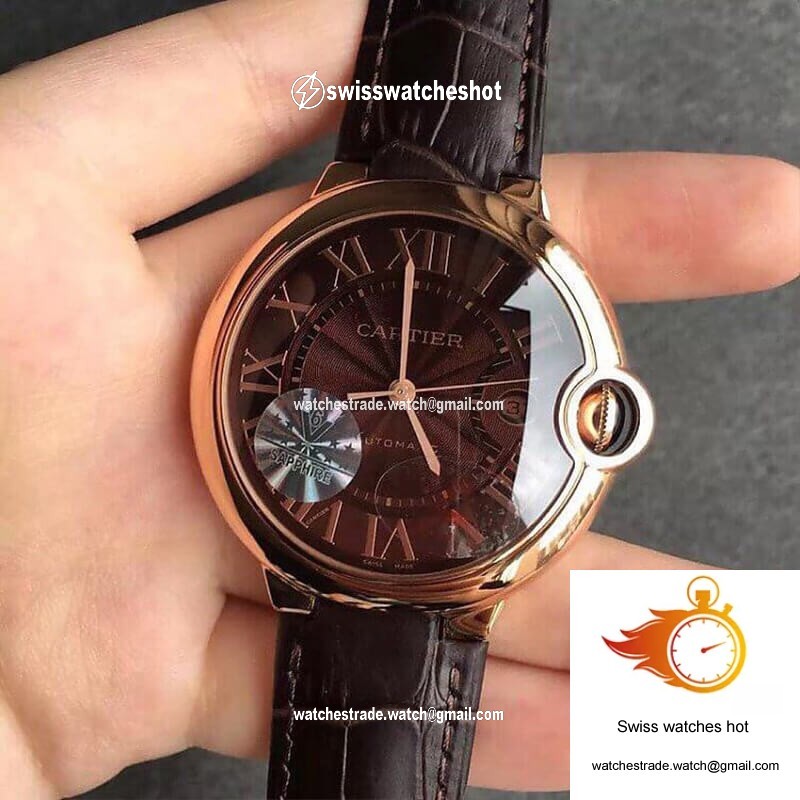 Ballon Bleu De Cartier W6920037 V6 Factory Chocolate Color Dial 1