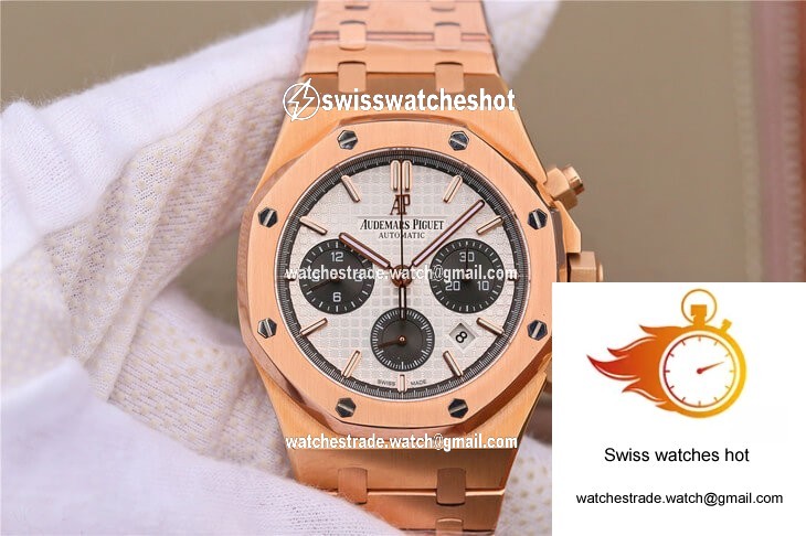 Audemars Piguet Royal Oak 26331 OM Factory Rose Gold White Dial 1