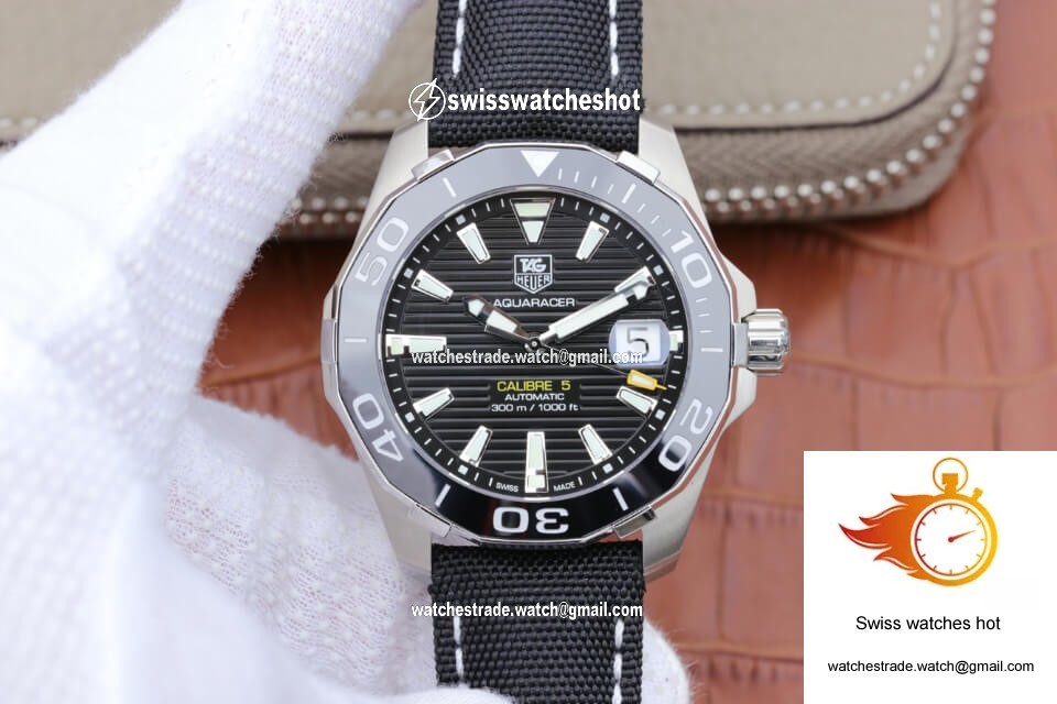 Tag Heuer Aquaracer 300M WAY211A.FC6362 V6 Factory Black Dial 1