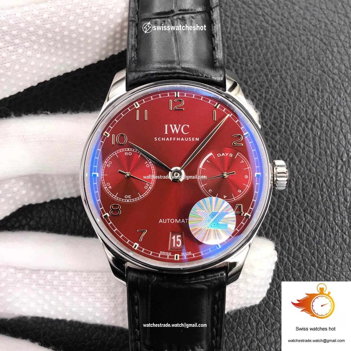 IWC Portugieser IW500714 ZF Factory Burgundy Red Dial 1