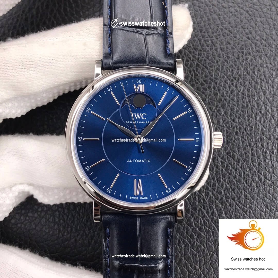 IWC Portofino Moon Phase IW459402 MKS Factory Blue Dial 1