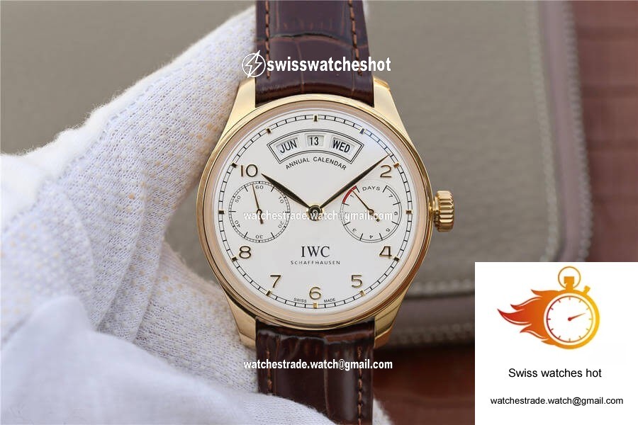 IWC Portugieser IW503502 YL Factory Gold Shell White Dial 1