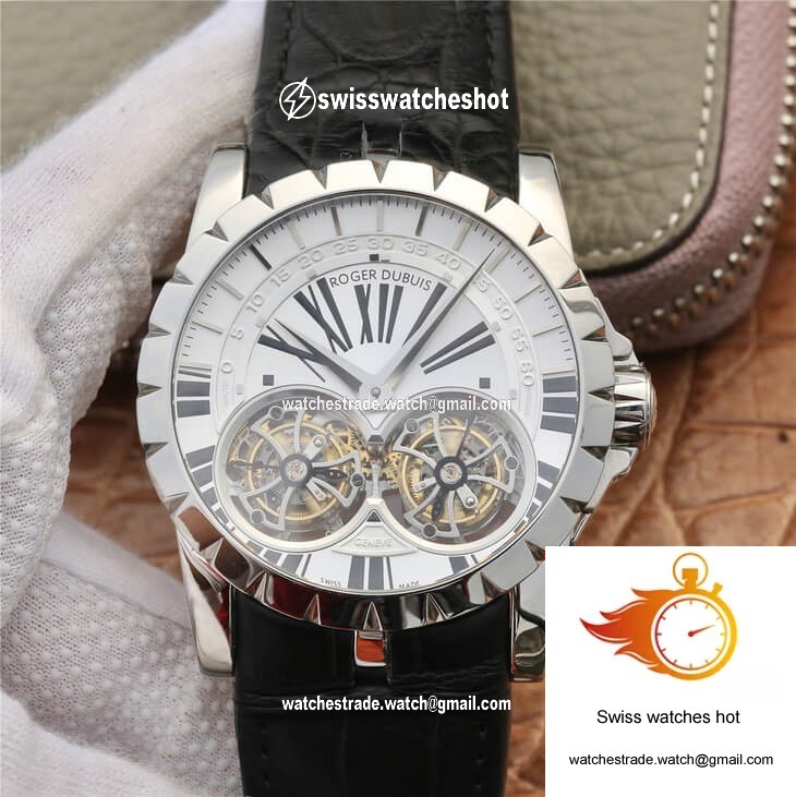 Roger Dubuis Excalibur RDDBEX0250 JB Factory Tourbillon White Dial 1