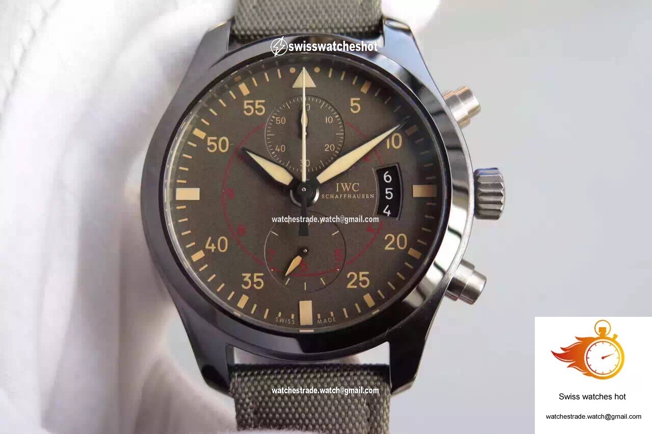 IWC Pilot IW388002 V6 Factory Charcoal Gray Dial 1