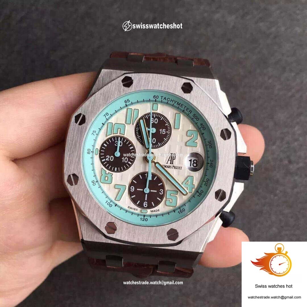 Audemars Piguet Royal Oak Offshore 26187ST.OO.D801CR.01 JF Factory White Dial 1