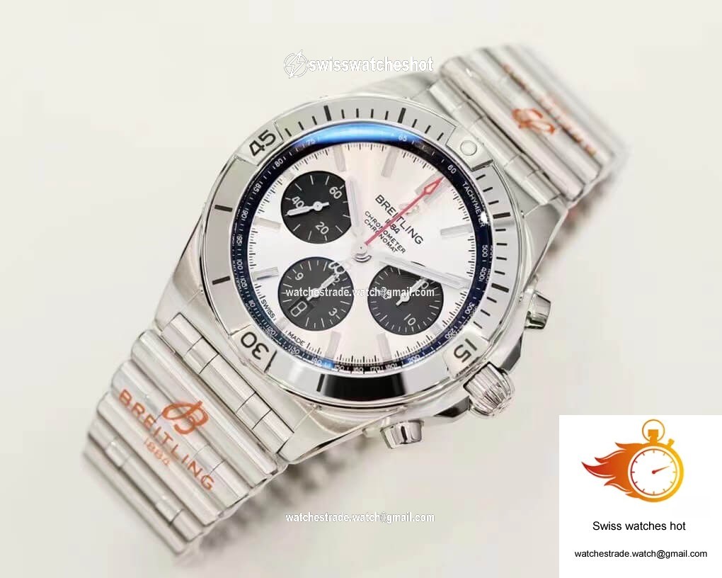 Breitling Chronomat AB0134101G1A1 GF Factory White Dial 1