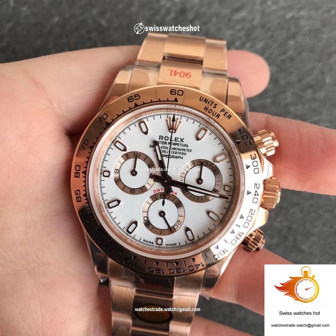 Rolex Daytona m116505-0010 Noob Factory White Dial 1