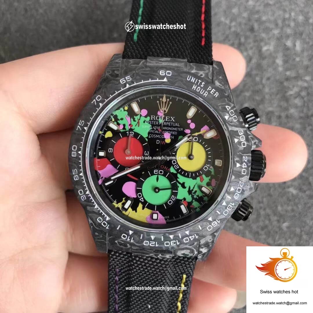 Rolex Daytona Cosmograph Carbon Fiber Diw Customized Version Noob Factory Color Dial 1