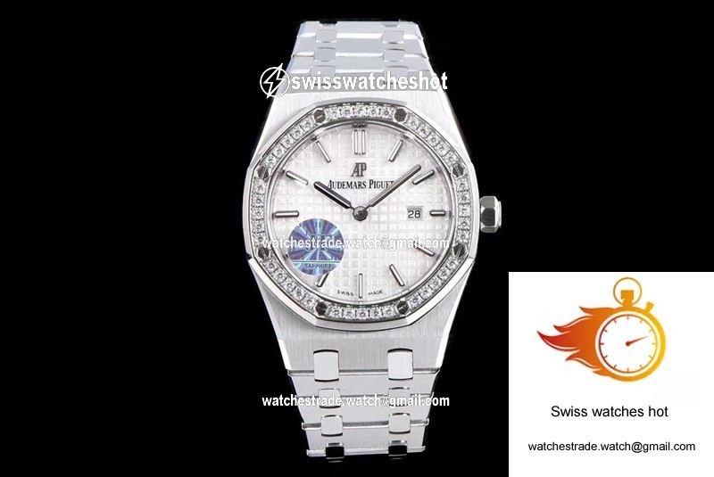 Audemars Piguet Royal Oak Quartz 67651ST.ZZ.1261ST.01 JF Factory White Dial 1