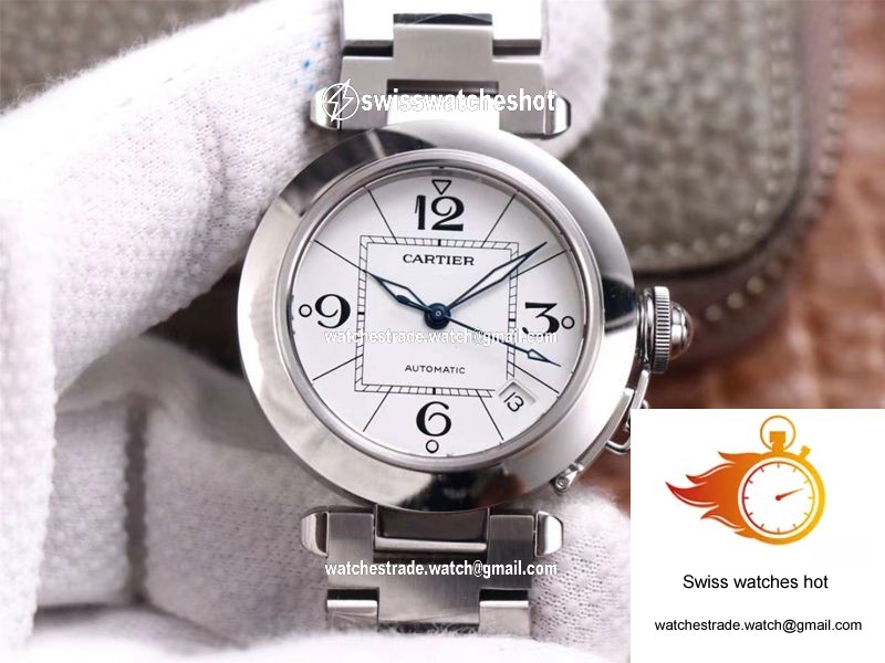 Cartier Pasha W31074M7 V9 Factory White Dial 1