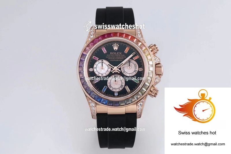 Rolex Daytona 116595RBOW BL Factory Rose Gold 1