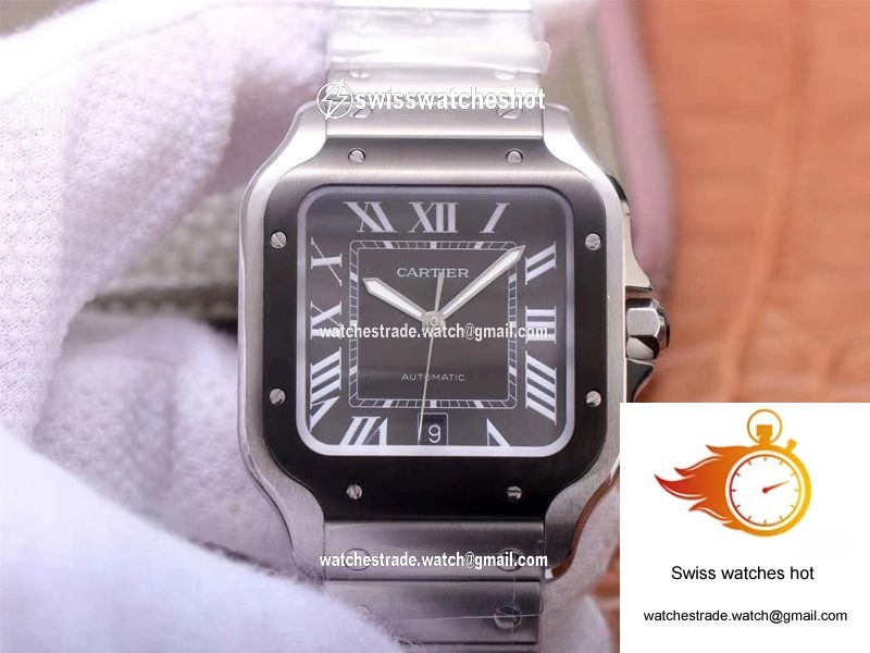 Cartier Santos de Large WSSA0037 V6 Factory Gray Dial 1