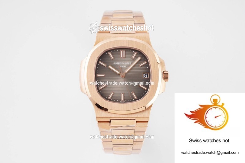 Patek Philippe Nautilus 5711/1R-001 PPF Factory V4 Rose Gold Brown Dial 1