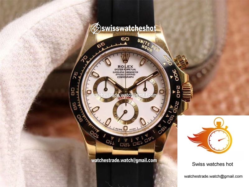 Rolex Daytona M116518LN-0041 Noob Factory White Dial 4130 Movement 1