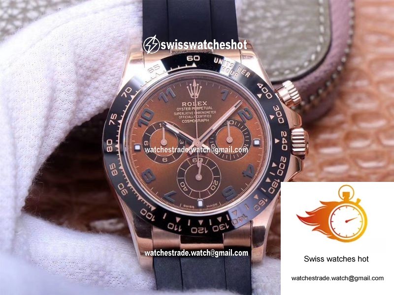 Rolex Daytona M116515LN-0015 Noob Factory Brown Dial 4130 Movement 1