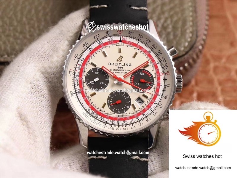 Breitling Navitimer 1 B01 Chronograph 43 TWA Edition AB01219A1G1X1 V9 Factory Silver Dial 1