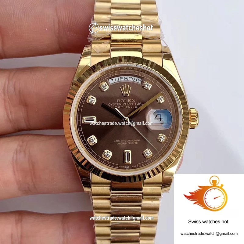 Rolex Day-Date M128238-0022 Yellow Gold EW Factory Gray Dial 1