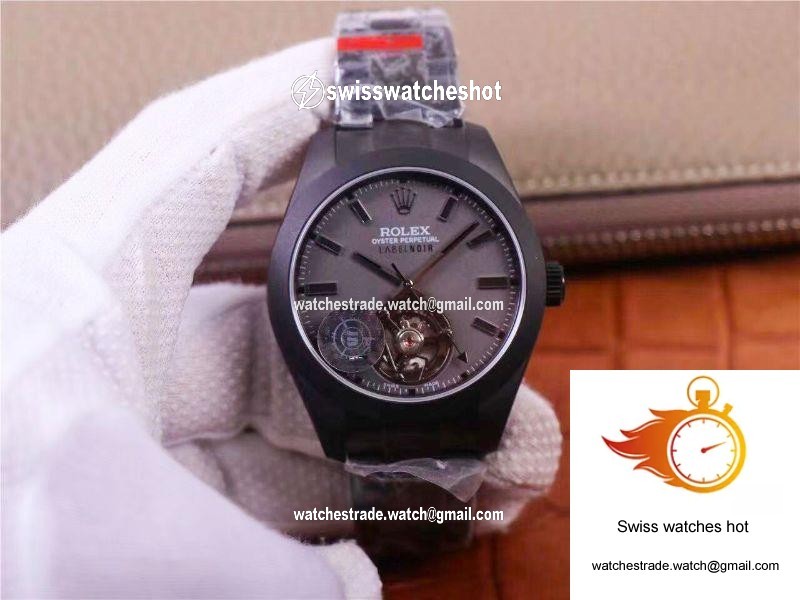 JB Factory Replica Rolex Milgauss Base 116400 Label Noir Design LNT01HS-001 Black case watch 1