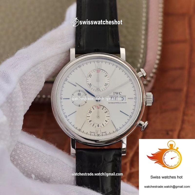 IWC Portofino Chronograph Multi-function IW391022 ZF Factory 42mm X 13.5mm White Dial 1