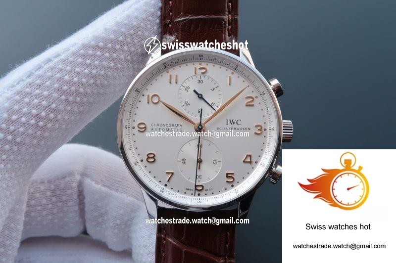 IWC Portugieser Chronograph IW371445 ZF Factory White Dial 1