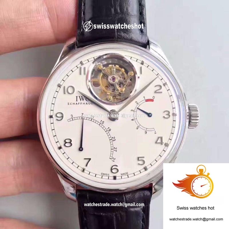 IWC Portugieser Tourbillon Mystere Retrograde IW504601 YL Factory White Dial 1