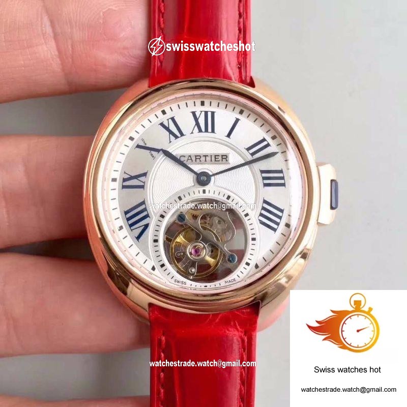 Cartier Drive De Tourbillon W4100013 18K Rose Gold White Dial 1