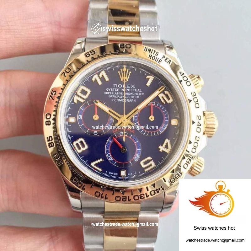 Rolex Daytona Cosmograph 116503 3A Factory 18K Yellow Gold Wrapped Blue Dial 1