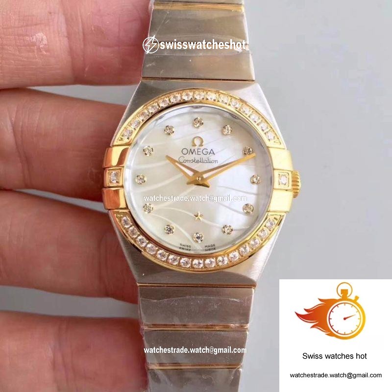 Omega Constellation Ladies 123.25.24.60.55.011 White Mother Of Pearl Dial 1