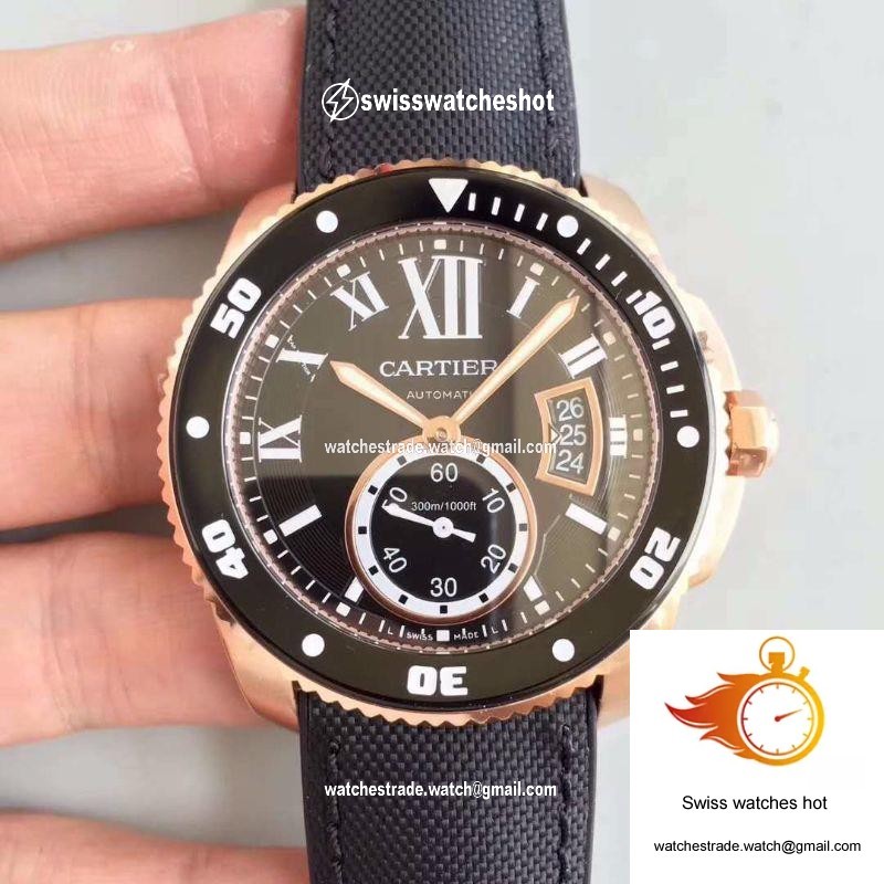 Calibre De Cartier Diver W7100052 42MM JF Factory Black Dial 1