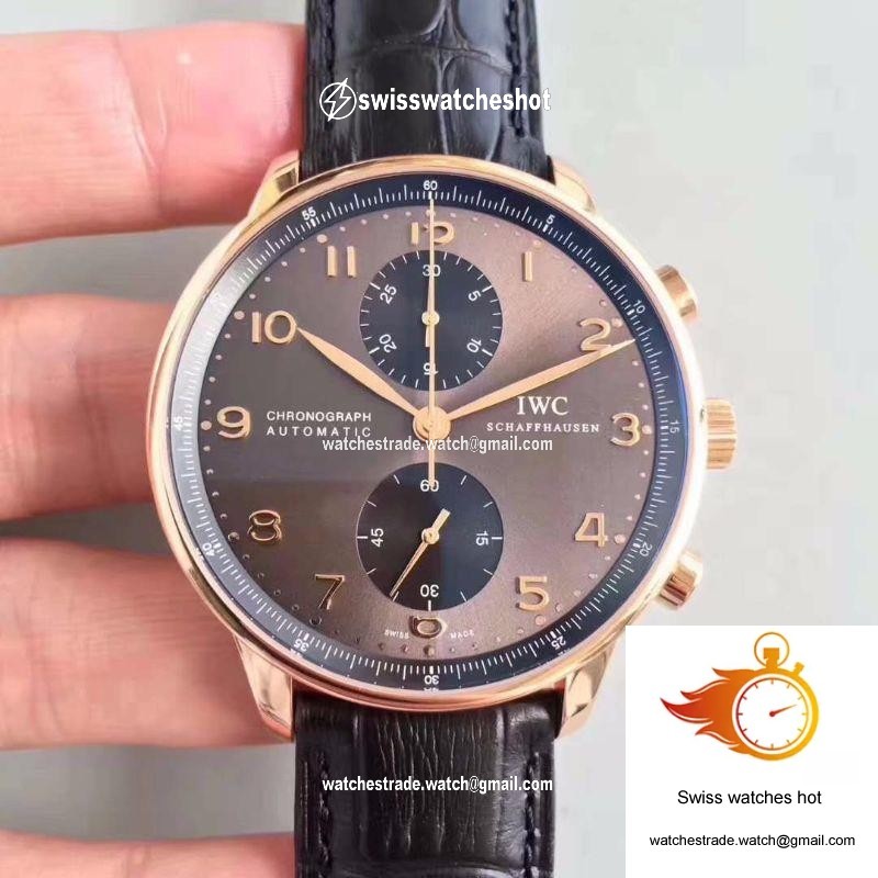 IWC Portugieser Chronograph IW371482 ZF Factory Anthracite Dial 1