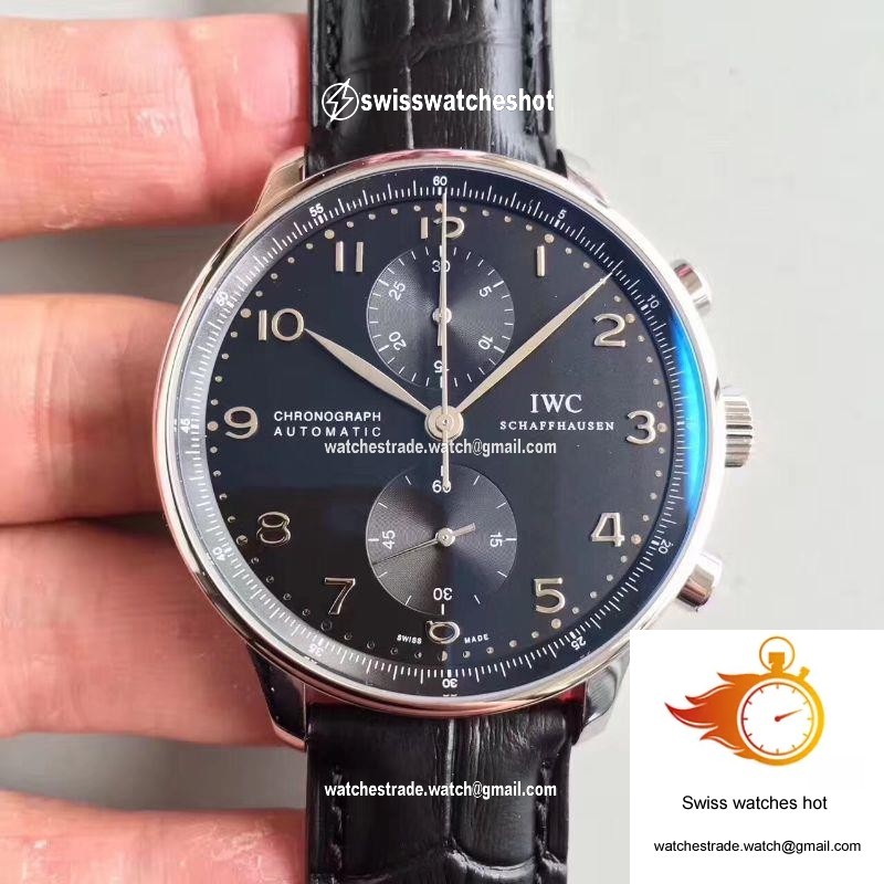 IWC Portugieser Chronograph IW371447 ZF Factory Black Dial 1