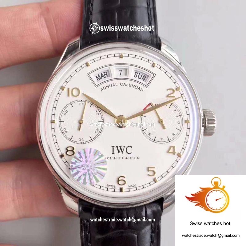 IWC Portugieser Annual Calendar IW503501 YL Factory White Dial 1