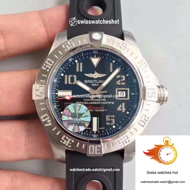 Breitling Avenger II Seawolf A1733110/F563/152S GF Factory Dark Blue Dial 1
