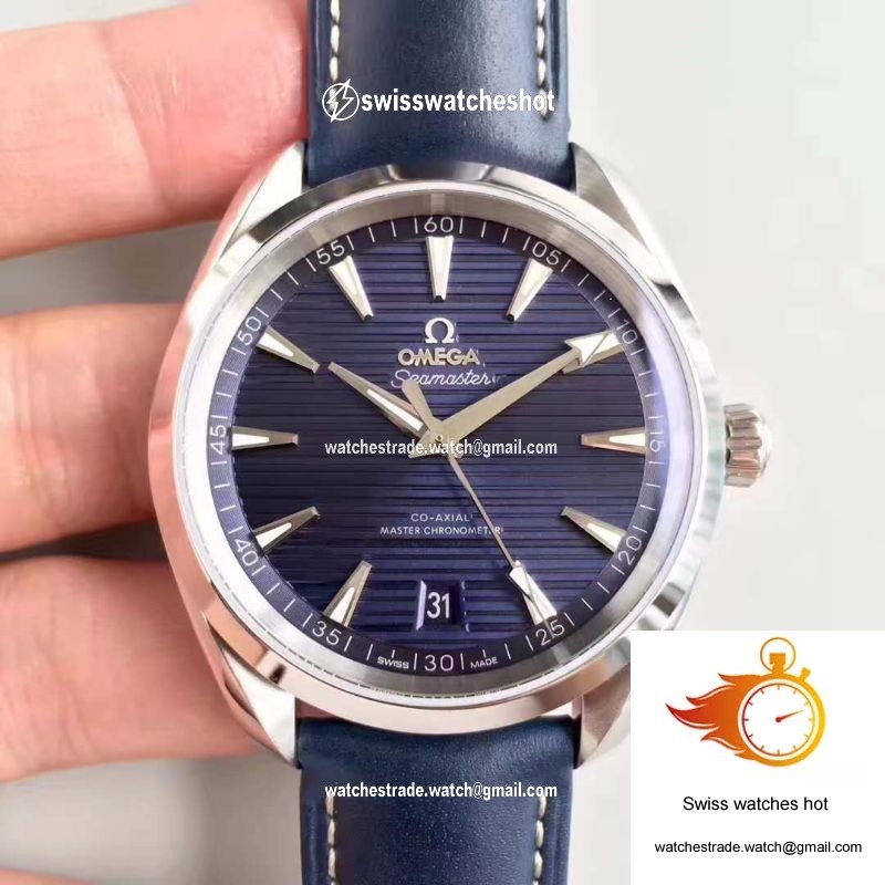 Omega Seamaster Aqua Terra 150M Master Co-Axial Baselworld Blue Textured Dial 1