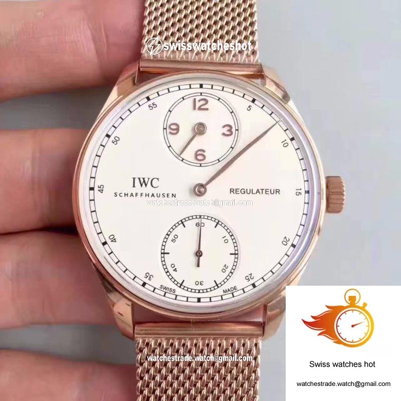 IWC Portugieser Regulateur IW544402 YL Factory White Dial 1