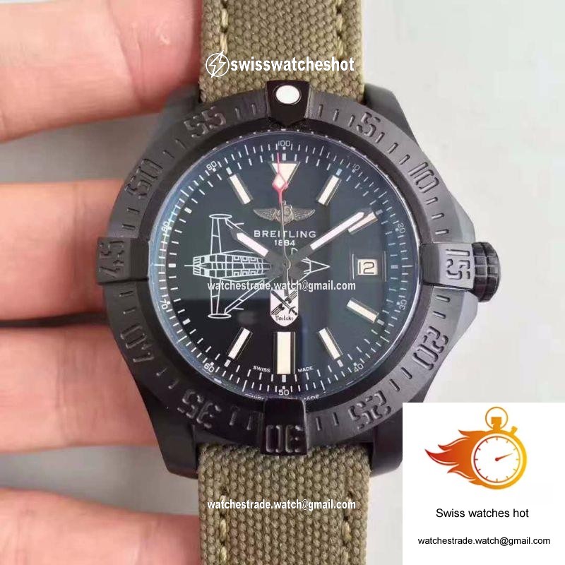 Breitling Avenger II Seawolf Boelcke M173316Y/BE72 GF Factory Black Dial 1