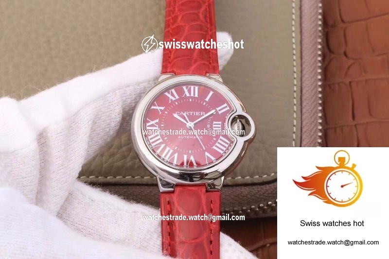 Ballon Bleu De Cartier 33MM WSBB0022 TW Factory Red Dial 1