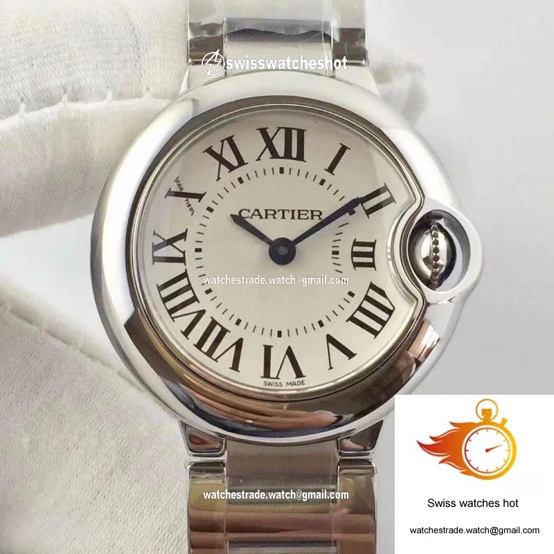 Ballon Bleu De Cartier 28MM W69010Z4 V6 Factory White Dial 1