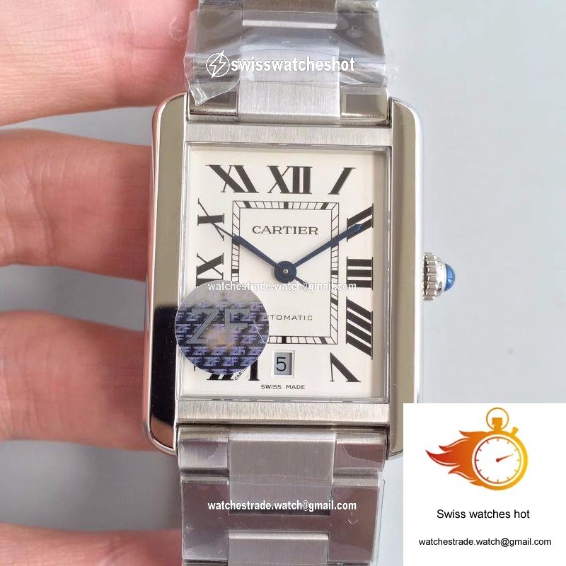 Cartier Tank Solo XL Automatic W5200028 ZF Factory White Dial 1