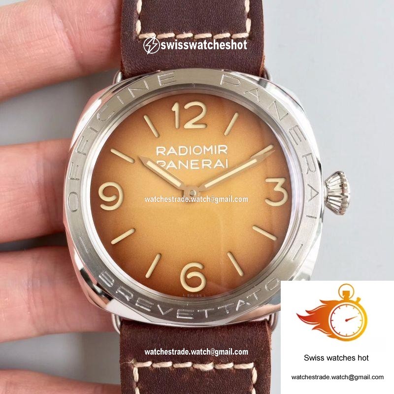 Panerai Radiomir 3 Days Acciaio Brevettato PAM687 ZF Factory Brown Dial 1