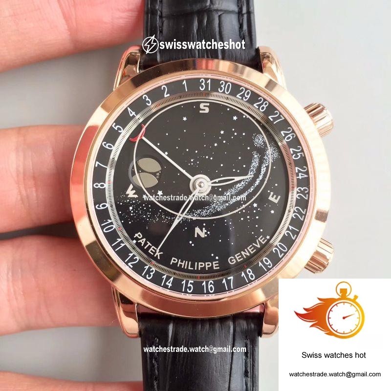 Patek Philippe Grand Complications Sky Moon Celestial 6102R-001 TW Factory Black Dial 1
