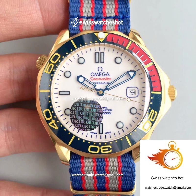 Omega Seamaster Diver 300M Co-Axial 41MM Commander 007 212.62.41.20.04.001 White Dial 1